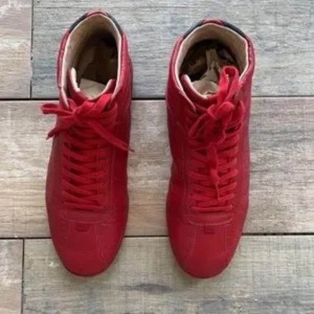 Gucci Signature High-top Sneaker - Hibiscus Red Gucci Signature Men - Picture 2 of 8